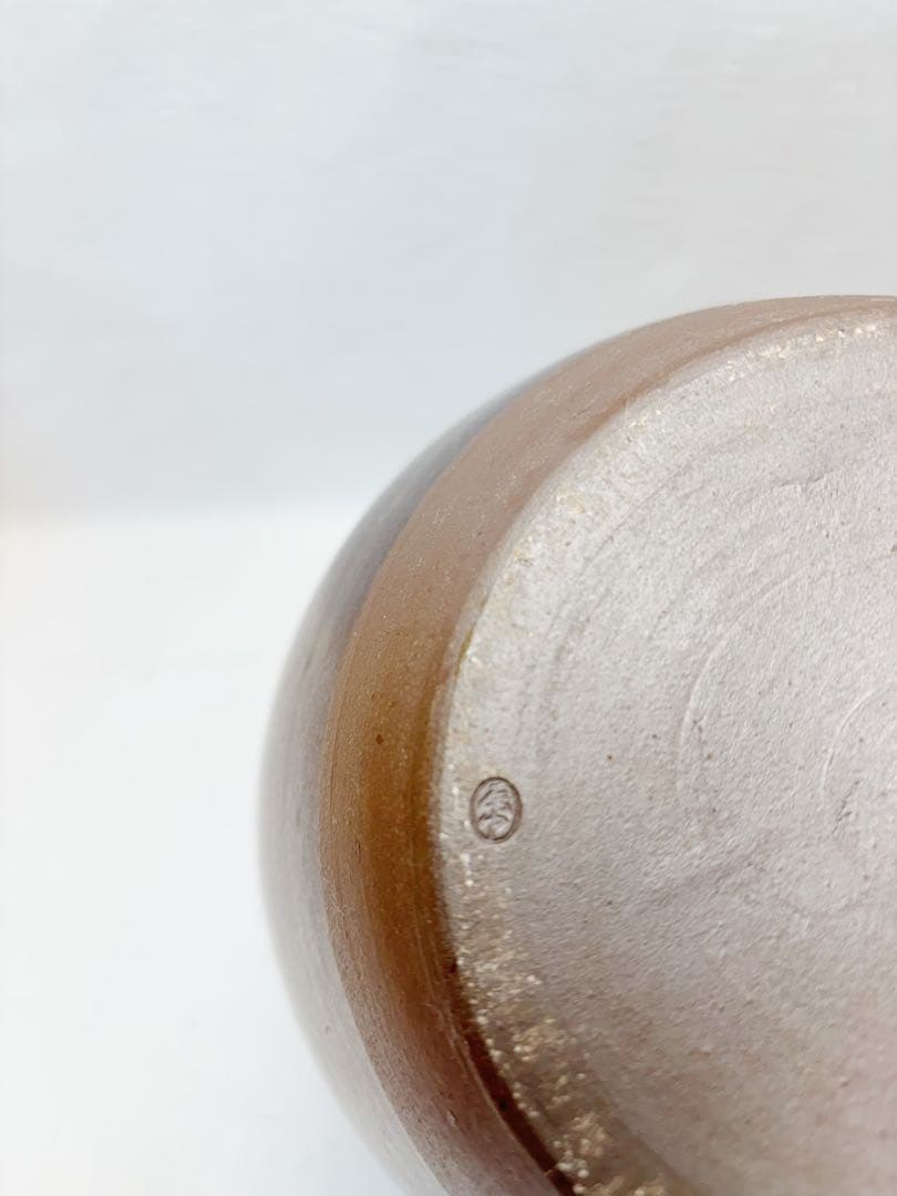 未使用 茶道具 信水窯 丹波焼 茶壺 飾壺 絹 飾網紐付 四