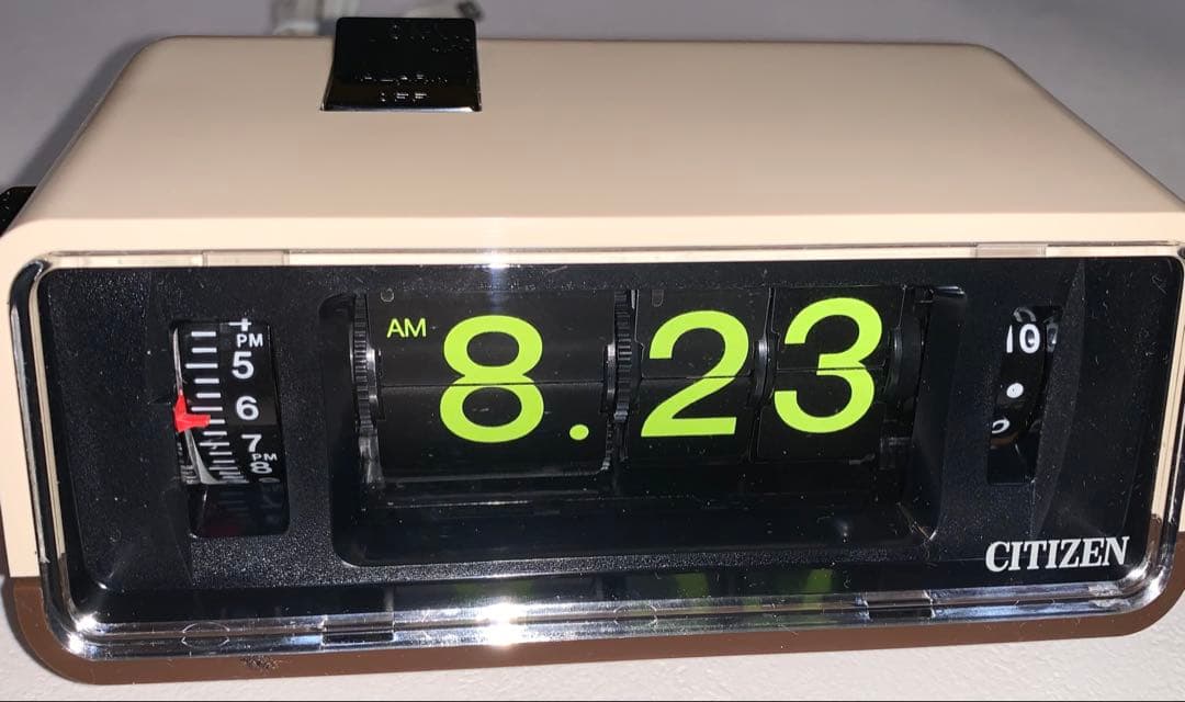 シチズン パタパタ時計 ハイリーフ•カーチス 5RD025 昭和レトロ