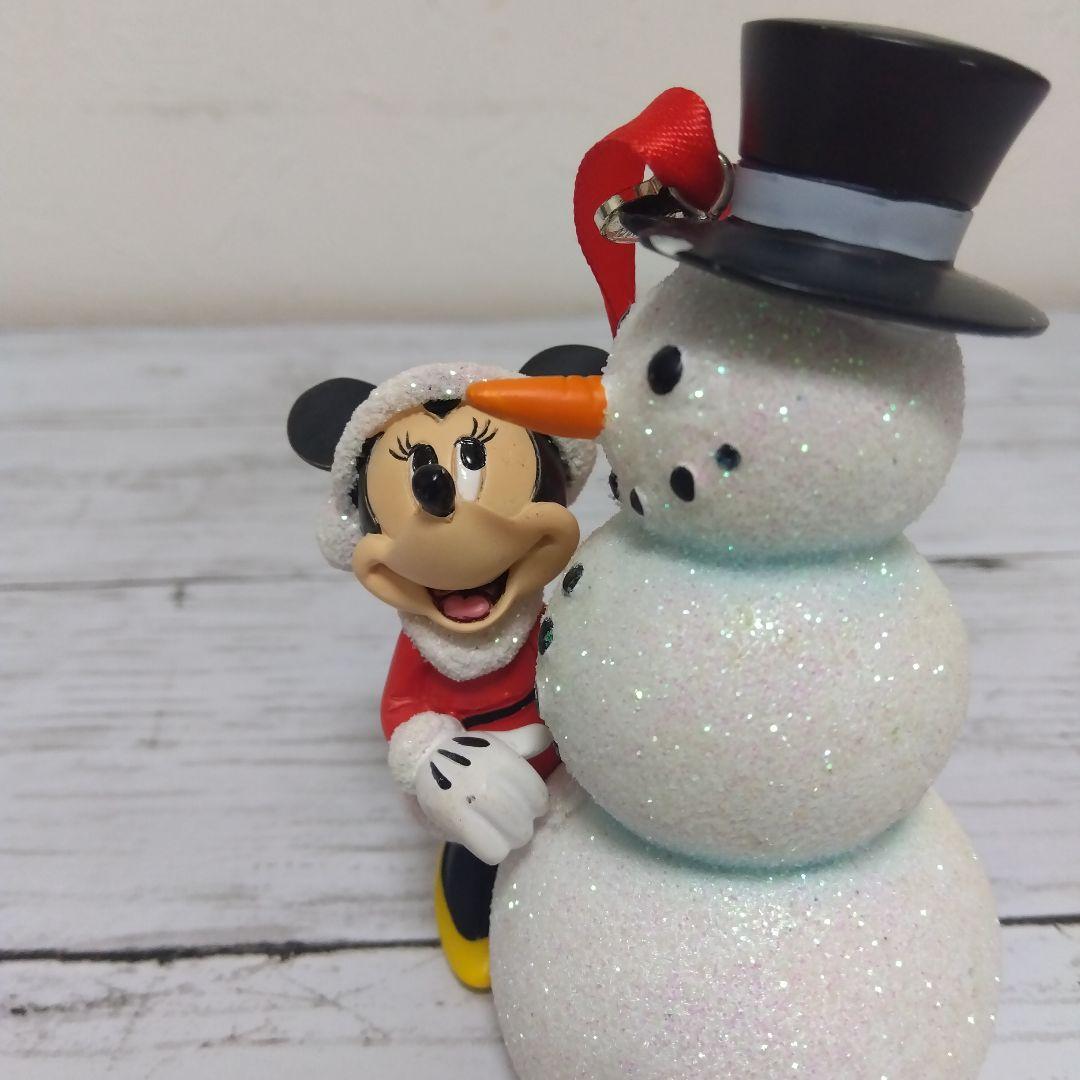 激レア　ディズニー　ミニーちゃん　雪だるま　クリスマスオーナメントフィギュア