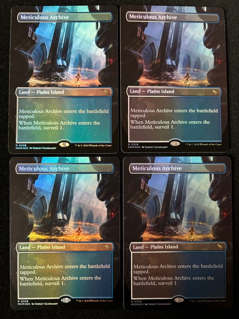 MTG 行き届いた書庫 英語版 ボーダーレスFOIL 4枚