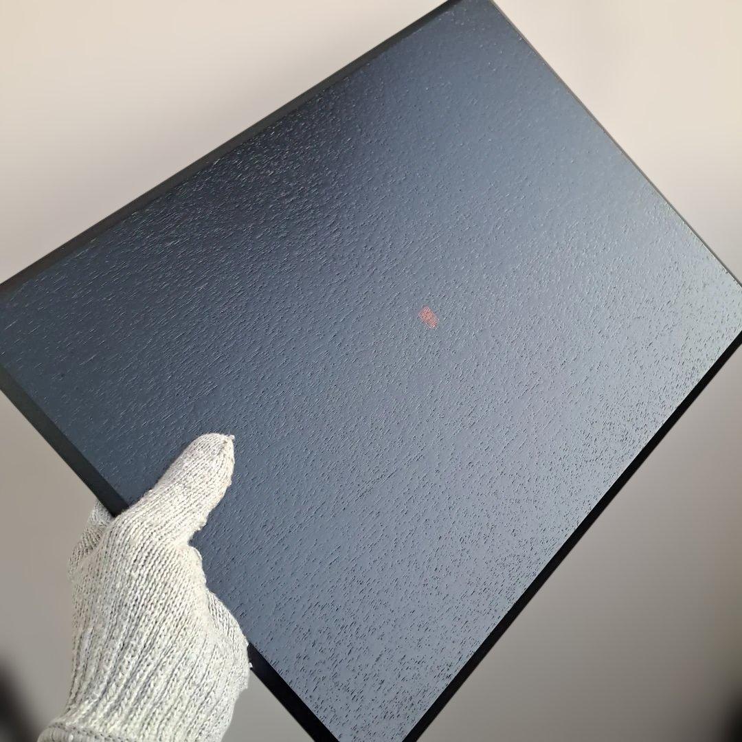 【たち吉　黒塗　折敷×4客】天然木製　尺3サイズ　未使用/長期保管品