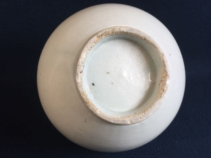 李朝 分院窯 白磁丸壷 本物保証 骨董