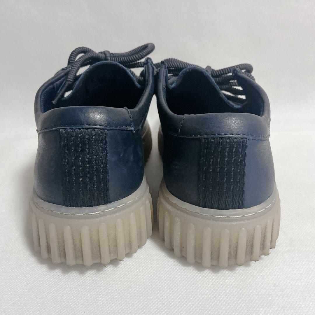 【美品】Clarks torhill lo クラークス　トーヒル ロー ネイビー