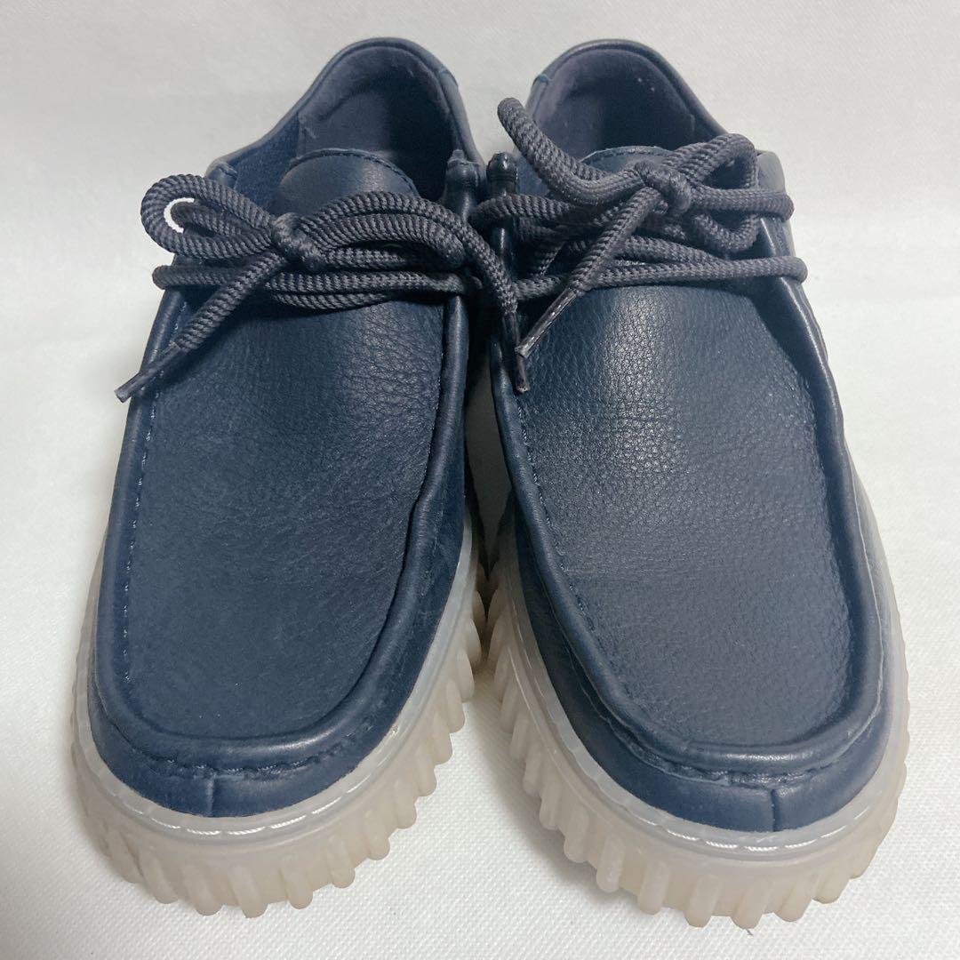 【美品】Clarks torhill lo クラークス　トーヒル ロー ネイビー