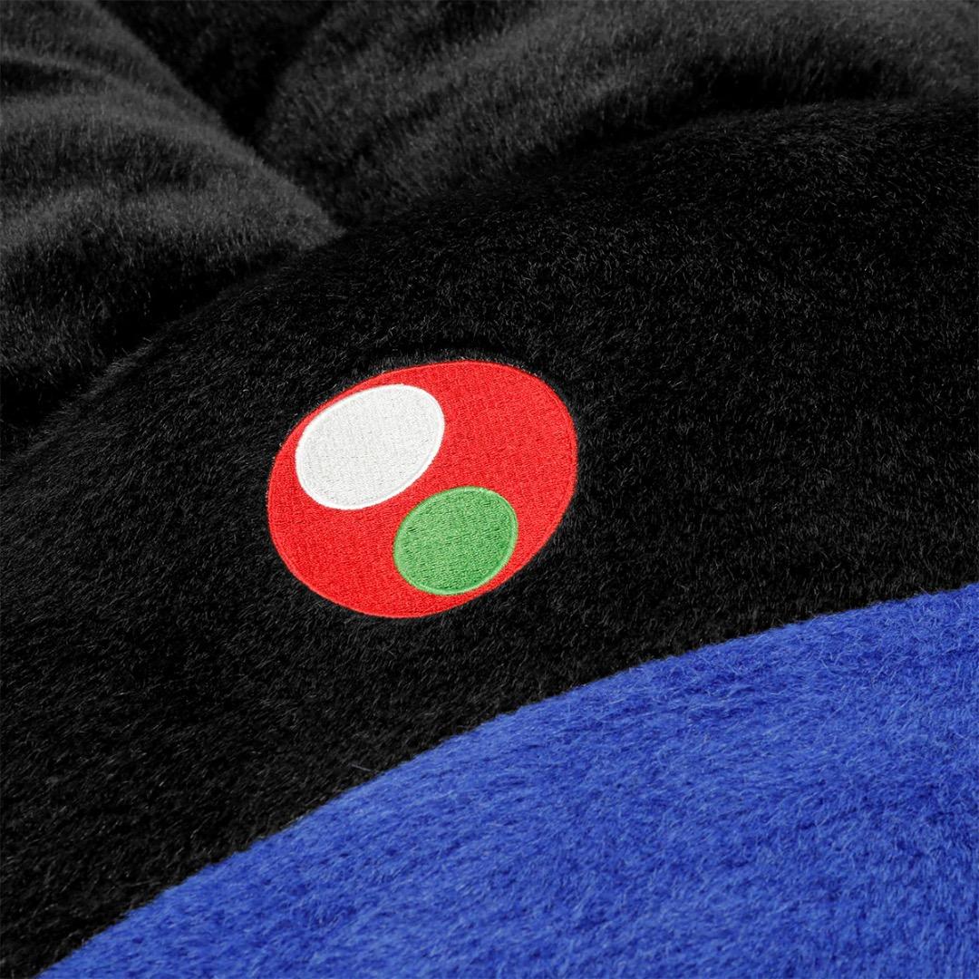 年始セール❗️カイカイキキ『村上隆』お花クッション / ブラックx青 (60cm)