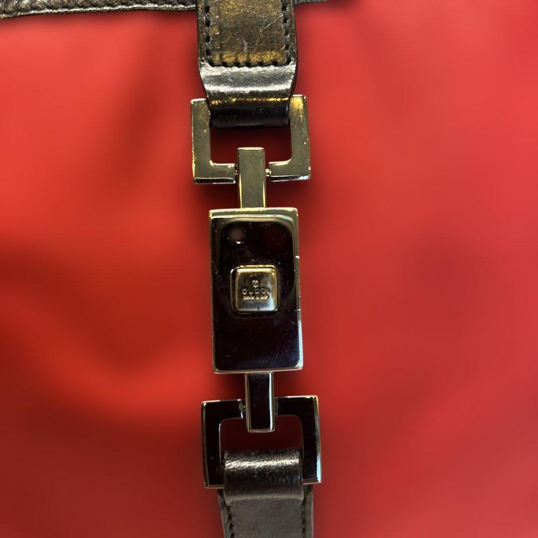 GUCCI グッチ ジャッキー ワンショルダーバッグ 赤×黒