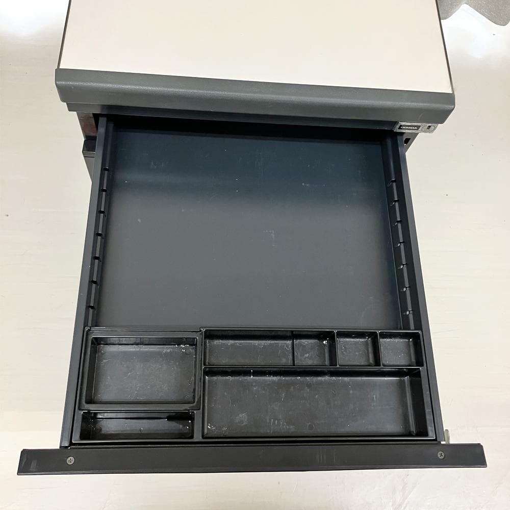 2774-4 UDHIDA スチールワゴン サイドワゴン デスクワゴン 鍵あり