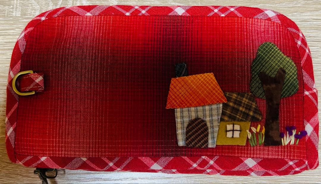 ★新作・最終出品★スーちゃん＆ビリーくん★レッド系＊ハンドメイド＊長財布＊