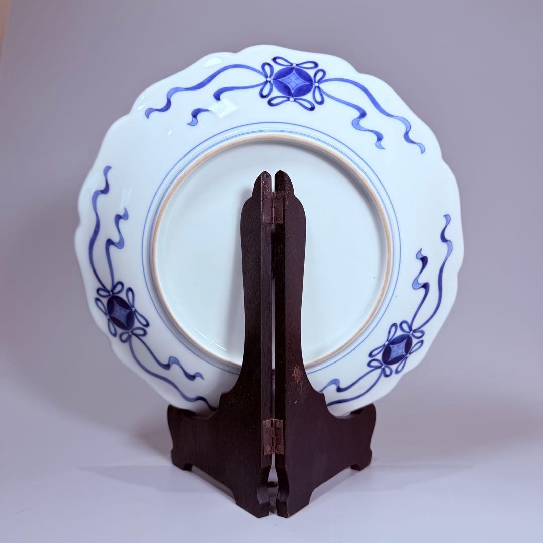 国重要無形文化財 今泉今右衛門 色鍋島文様皿 共箱付き