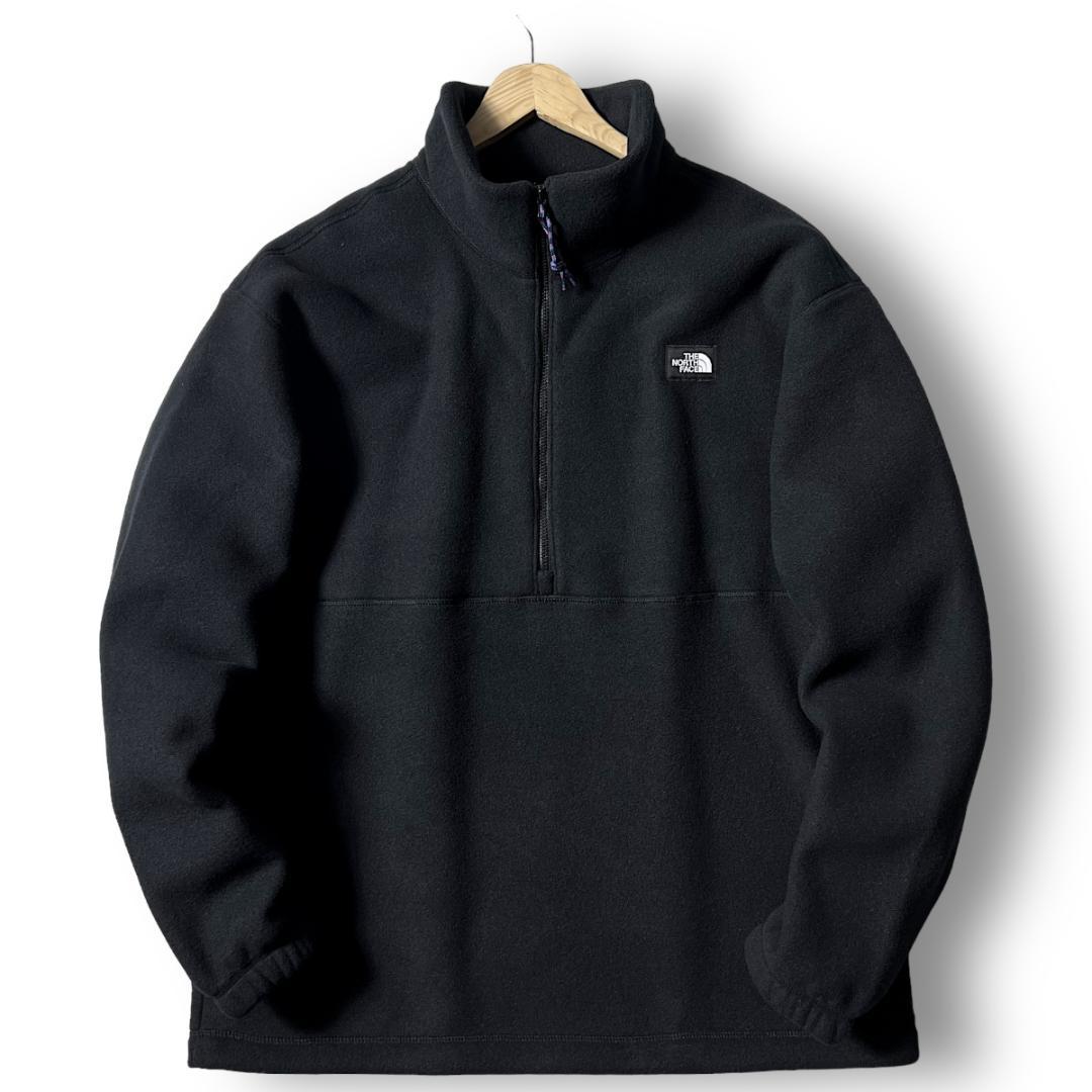 S ノースフェイス フリース アノラックジャケット ブラック
