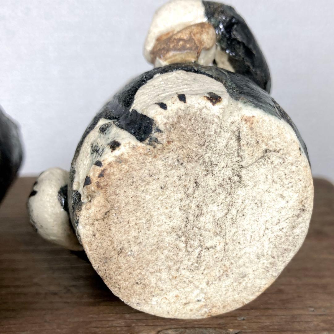 3セット のらくろ 置物 水滴 陶芸 陶器 焼き物 レトロ アンティーク アニメ