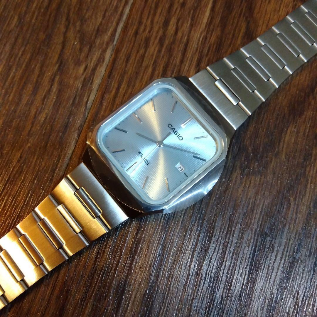 CASIOカシオ　日本未発売モデル　スクエアケース　MTP-B185