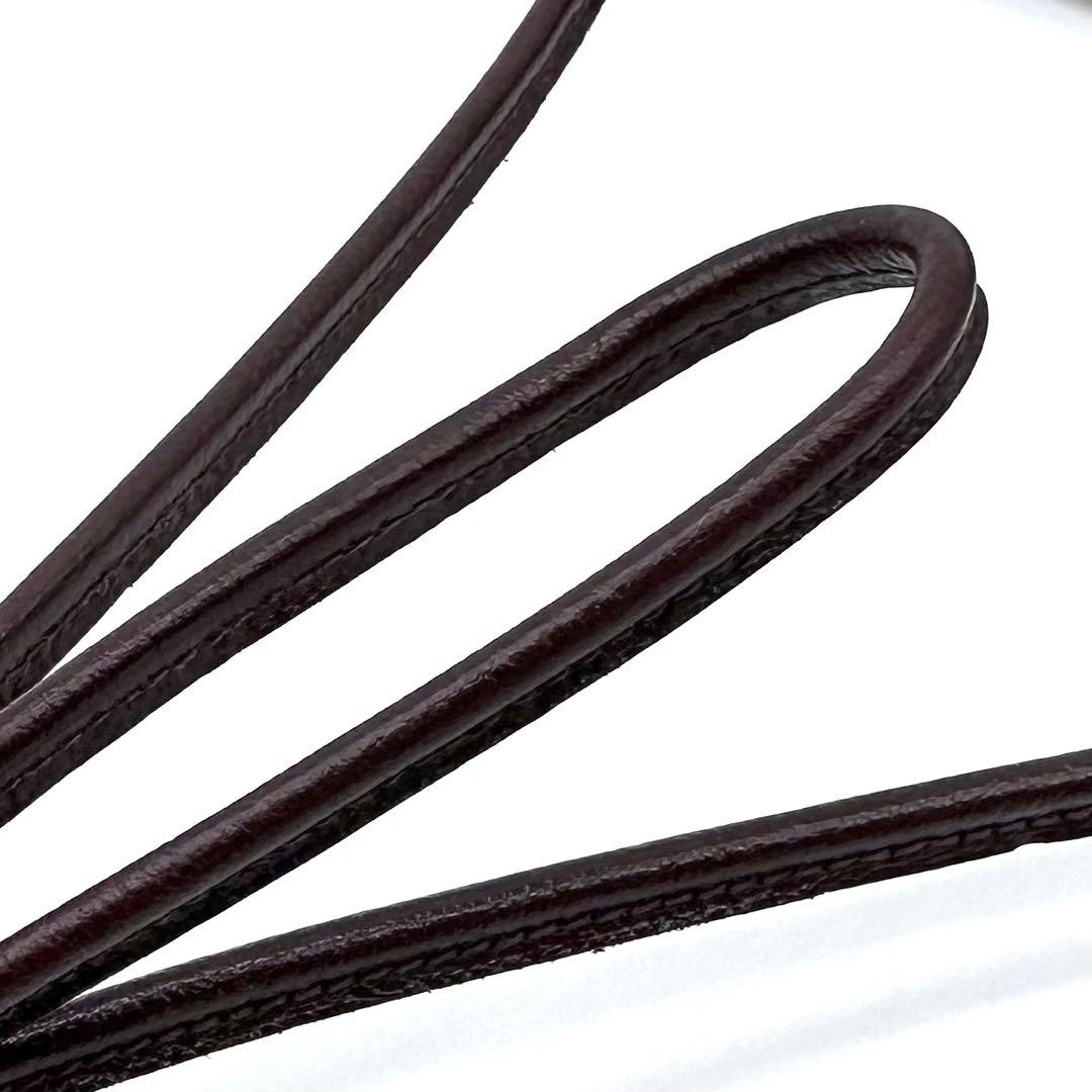 極美品✨ILBISONTE イルビゾンテ クロスボディバッグ 牛革 Dブラウン