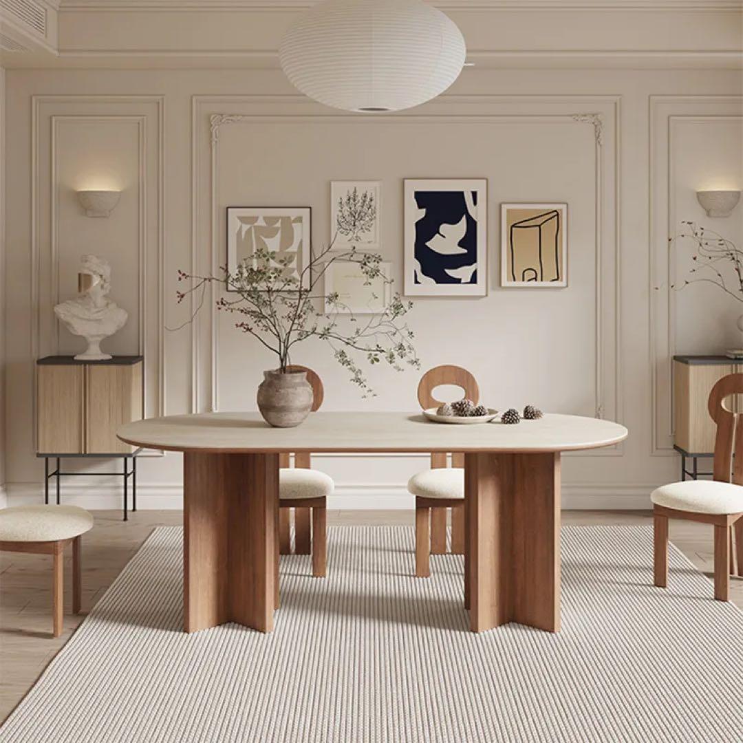 CAGUUU トラバーチンダイニングテーブル