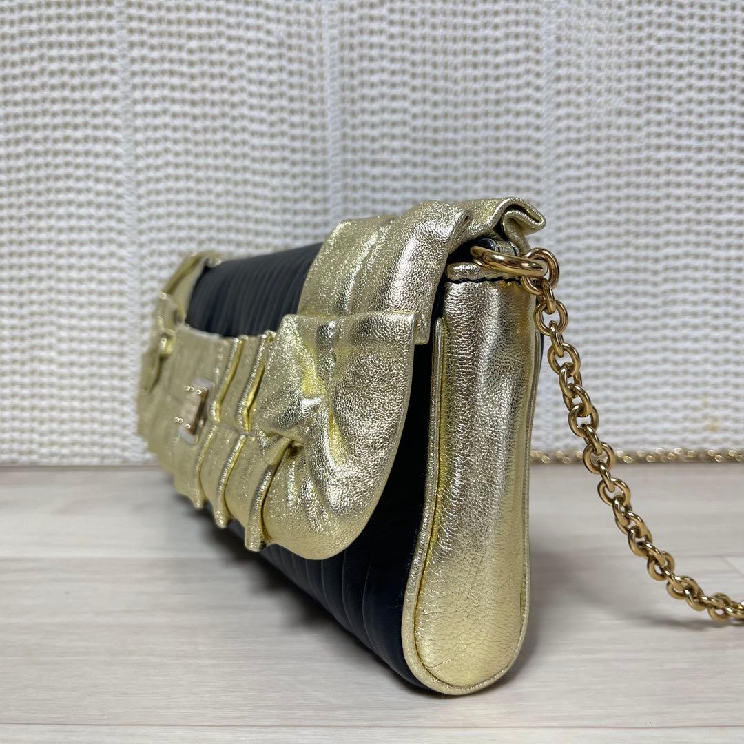 ☆訳あり☆ ドルチェ&ガッバーナ チェーン ショルダー パーティー バッグ