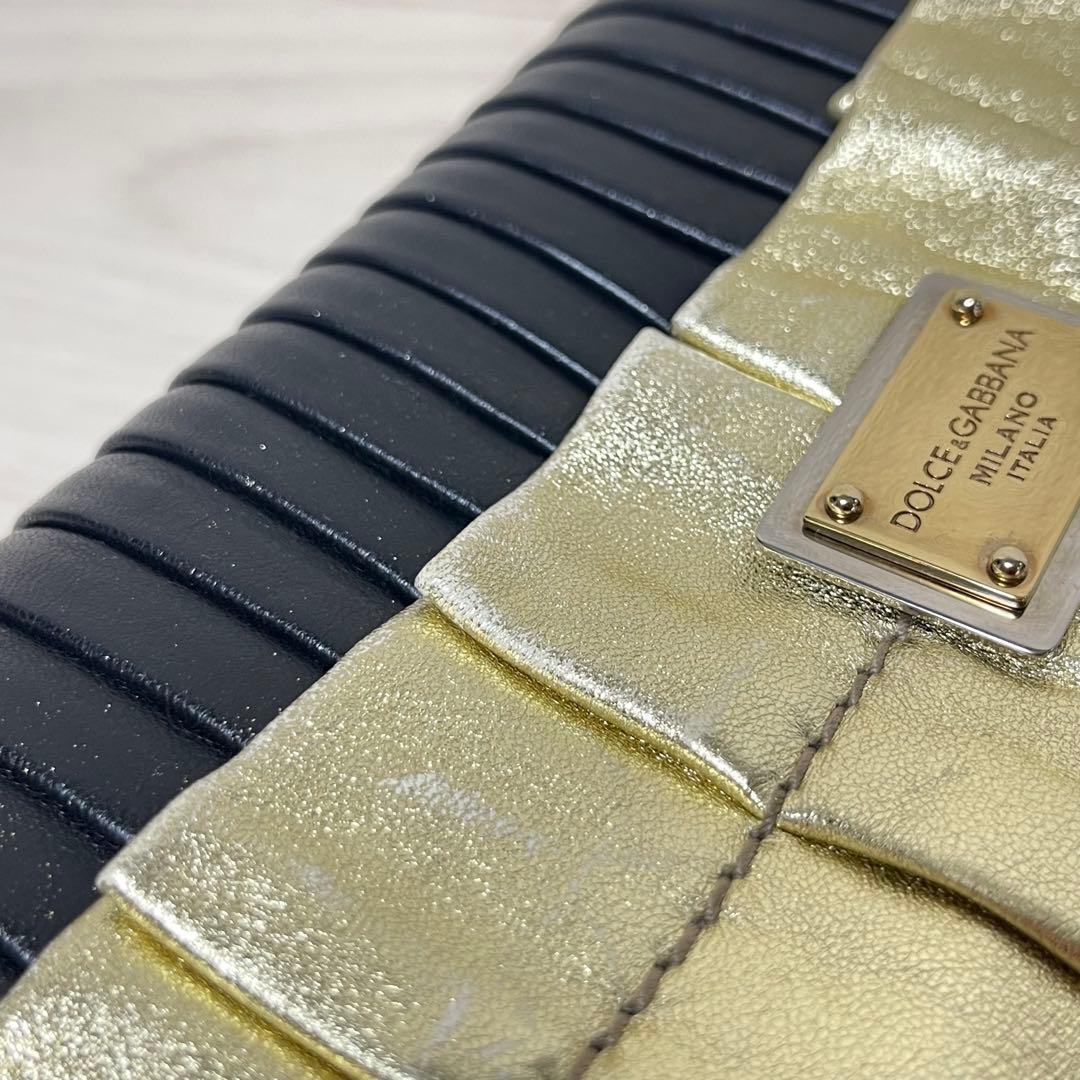 ☆訳あり☆ ドルチェ&ガッバーナ チェーン ショルダー パーティー バッグ