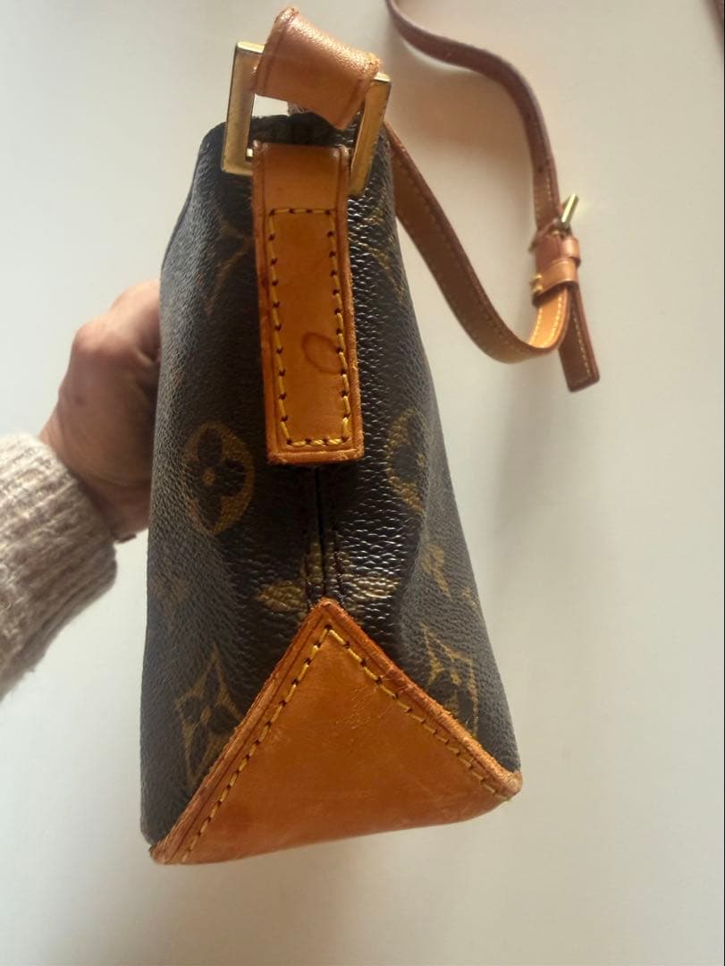 【訳あり品】ルイ・ヴィトン モノグラム トロターショルダーバッグ