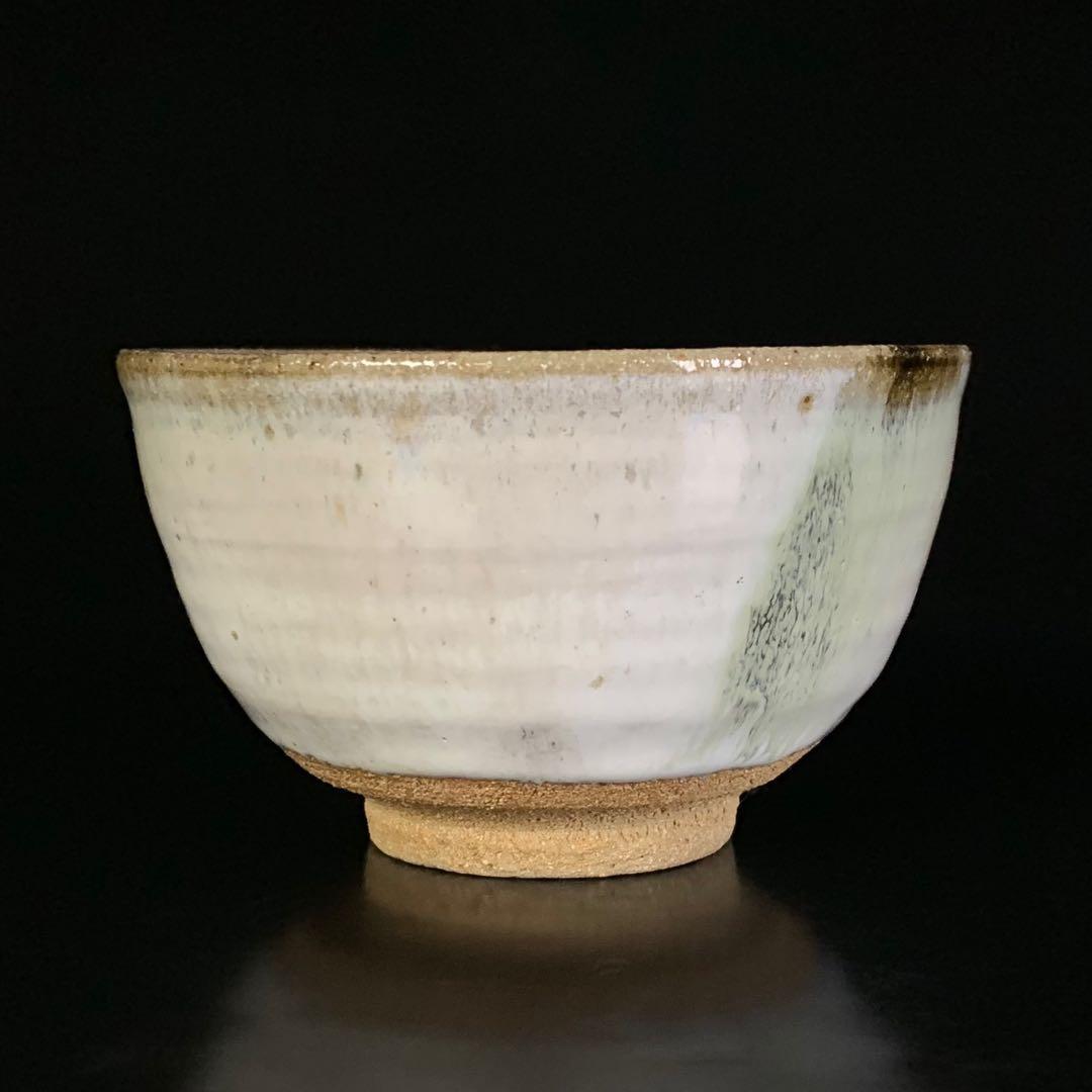 【中里重利 作】唐津焼 『斑唐津』 茶碗 共布 共箱 栞 陶歴