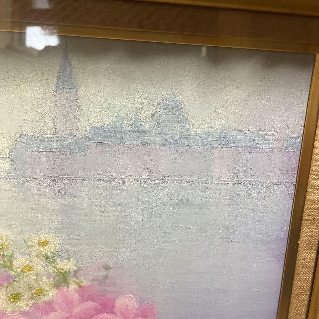 磯部晶子 朝の光 f6油絵