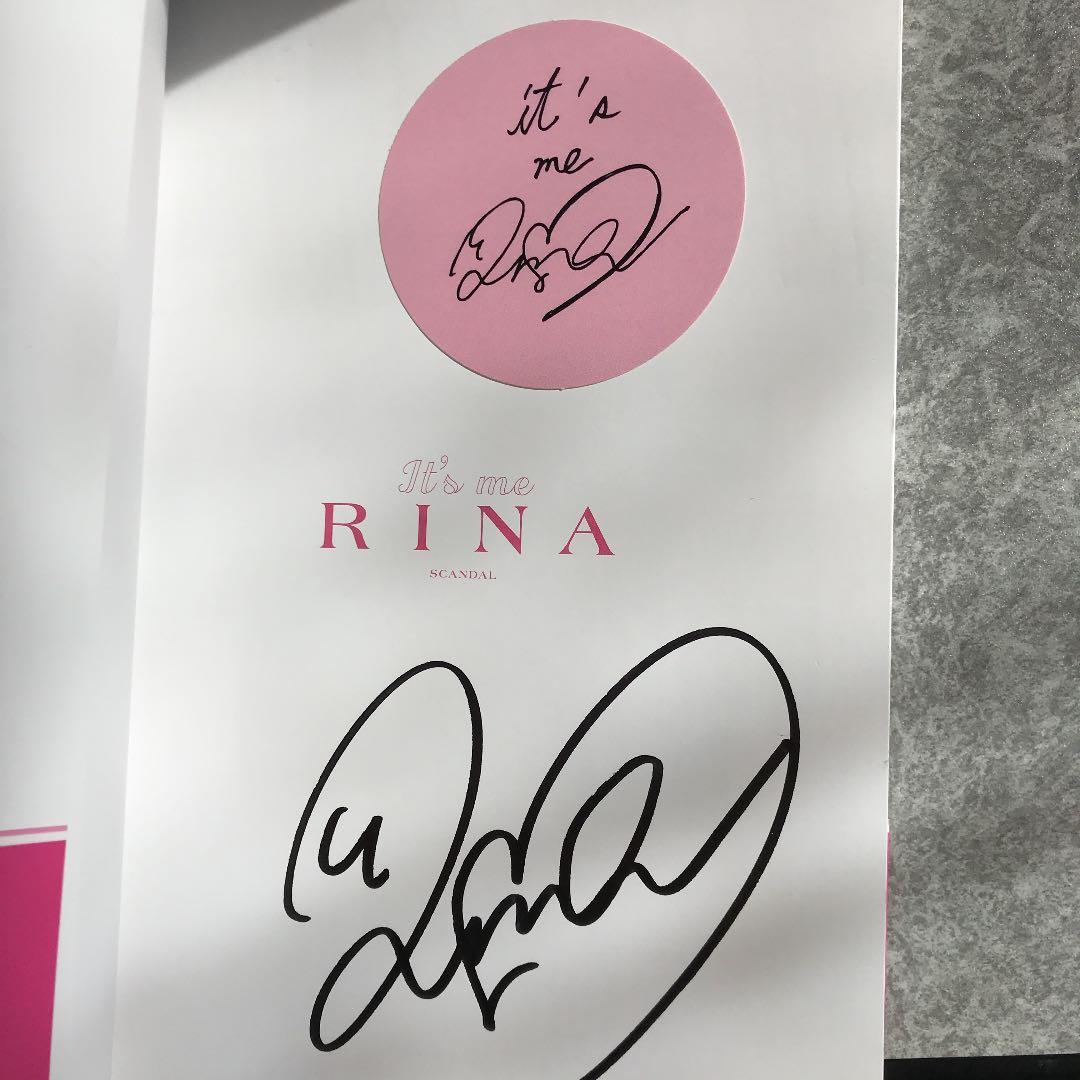 SCANDAL RINA サイン本 即決！SCANDAL 直筆サイン色紙(レコード会社