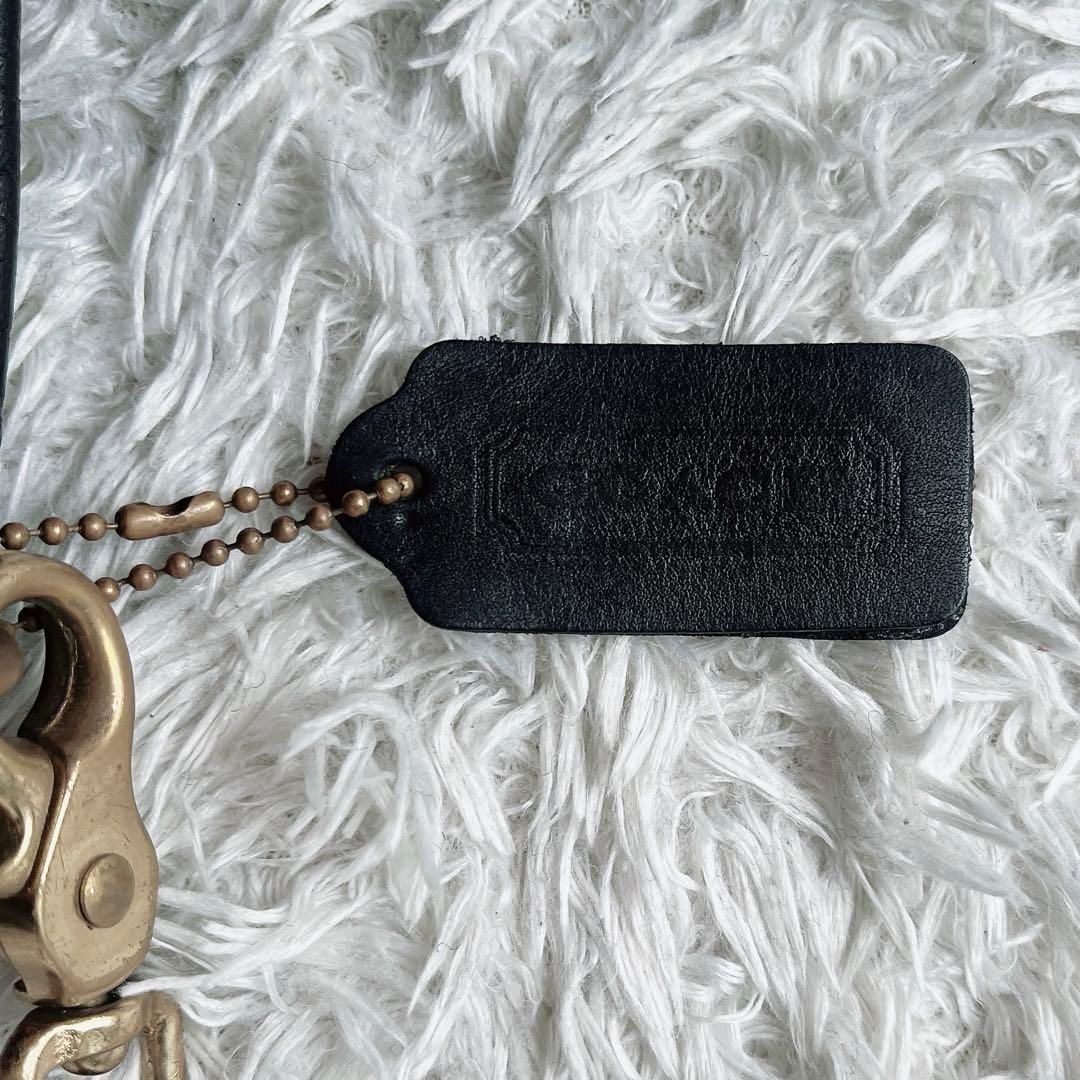 オールドコーチ USA製 ショルダーバッグ ターンロック 黒ブラック