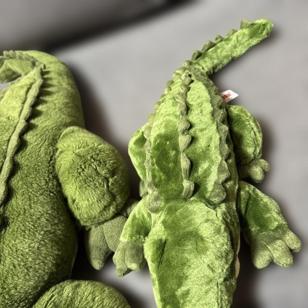 カッコいい　ワニの親子ぬいぐるみ　セット販売用　AURORA