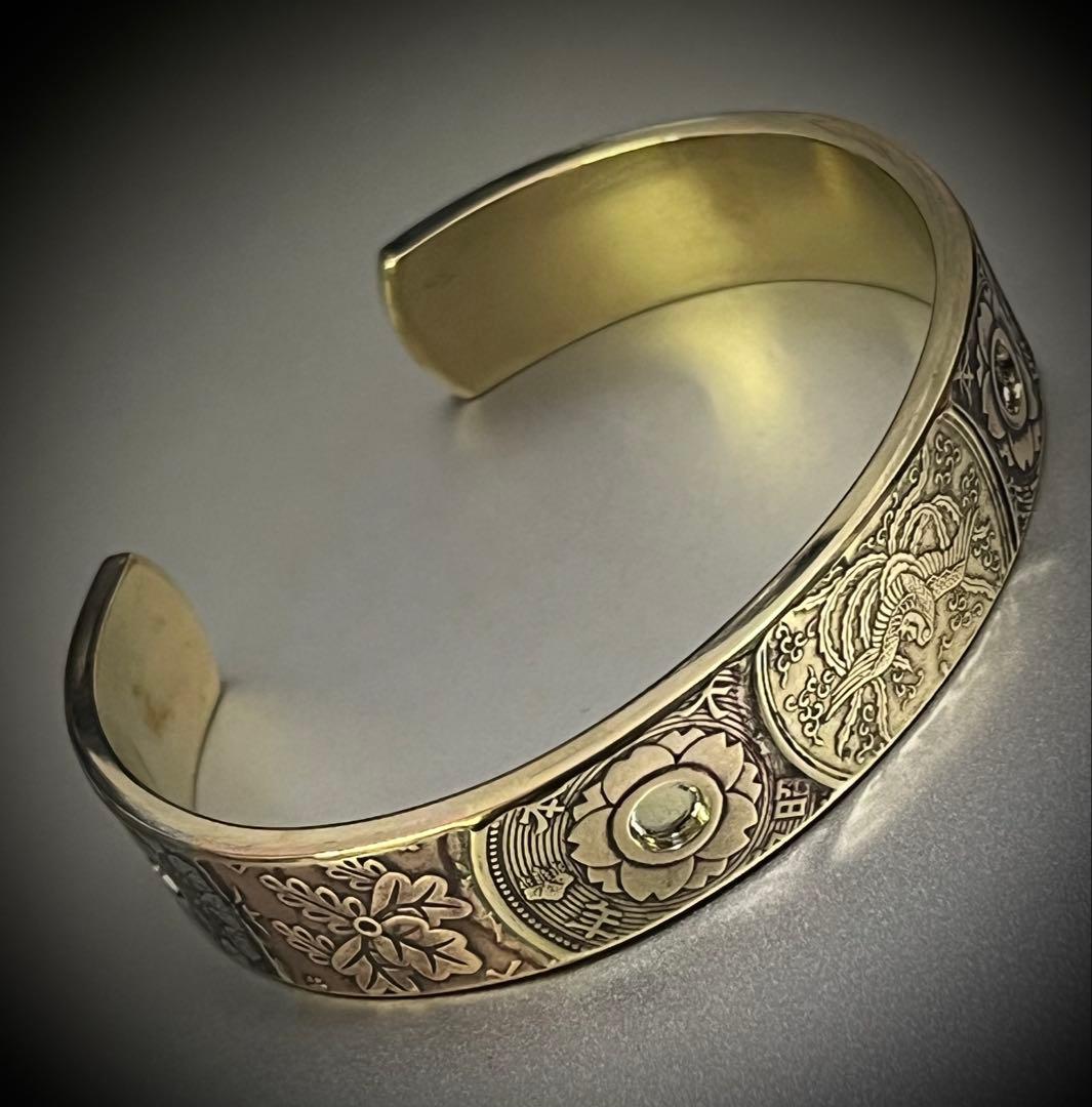 【本物古銭使用】日本古銭パッチワークバングル