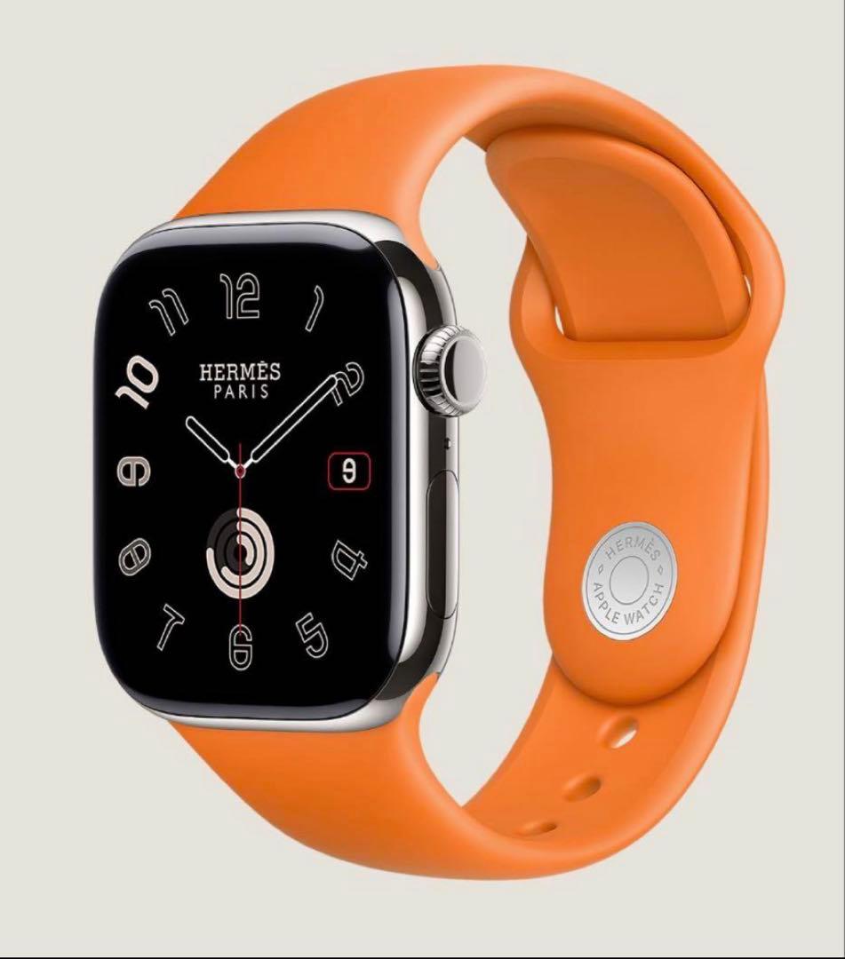 HERMES アップルウォッチ用ラバーベルト45mm 美品