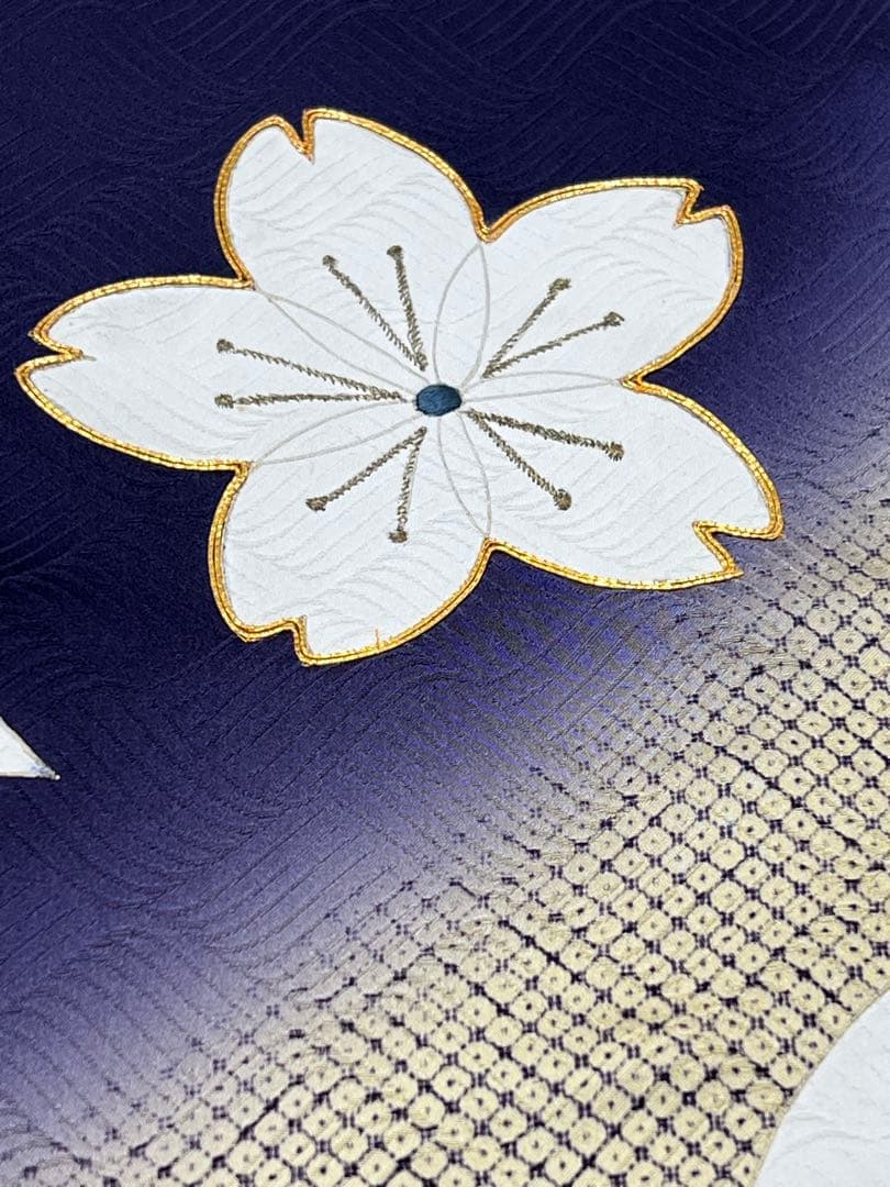 振り袖 フルセット 別誂長襦袢 結婚式 金彩加工 刺繍入り 桜 坂東八十