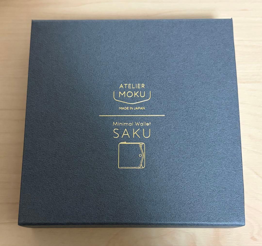moku 小さく薄い財布SAKUver.3 plusメタリックシュリンクゴールド
