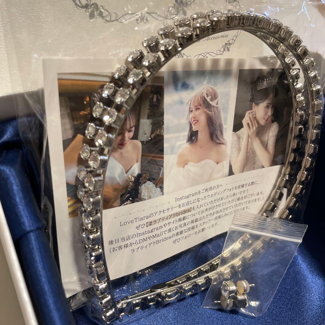 LoveTiara クリスタルカチューシャ　ピアスセット