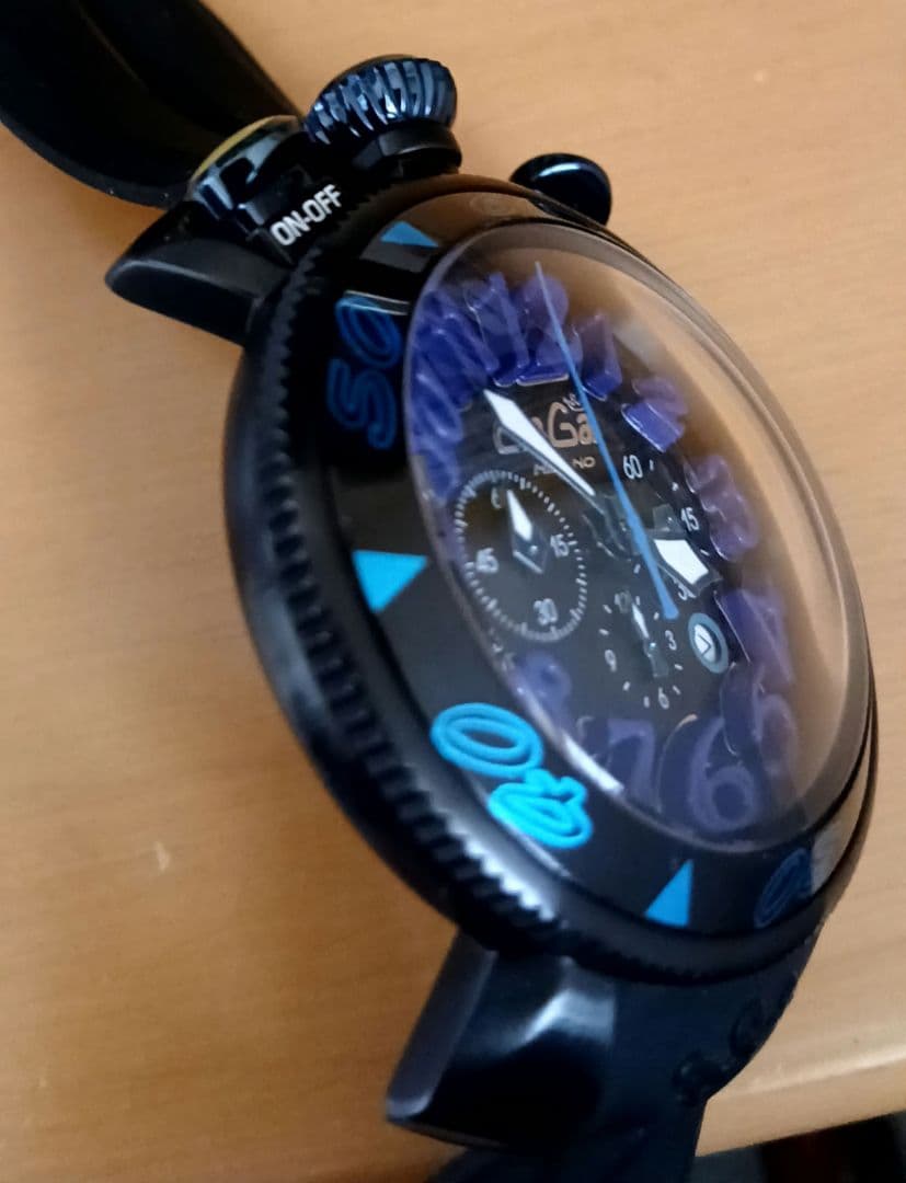 【稼働品】GaGa MILANO マヌアーレ 48MM クロノグラフ クォーツ