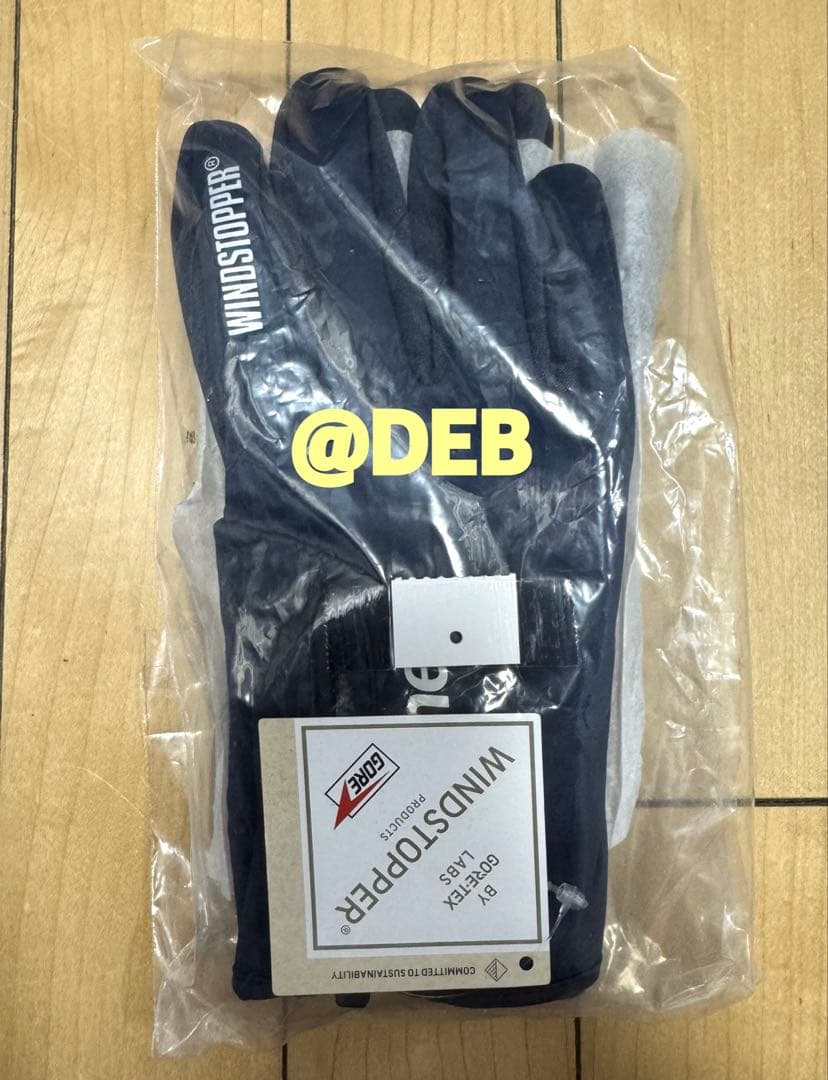 Supreme WINDSTOPPER Zip Gloves Navy Mサイズ - メルカリ