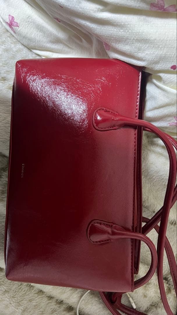 【ケース付】stand oil ワインレッドショルダーバッグ