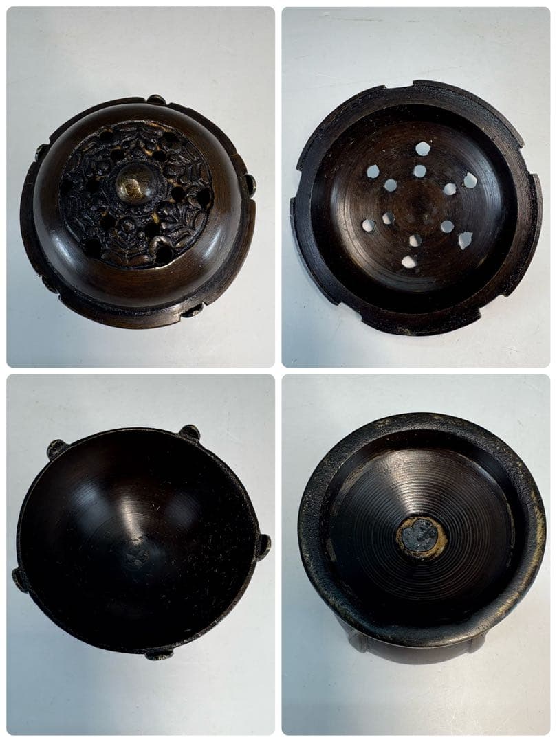 【中古品】唐銅七種蓋置USED〈税込・送料込〉