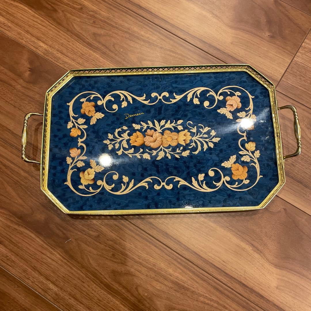 Demain ドマン イタリア製 アンティークトレー 2つセット - メルカリ