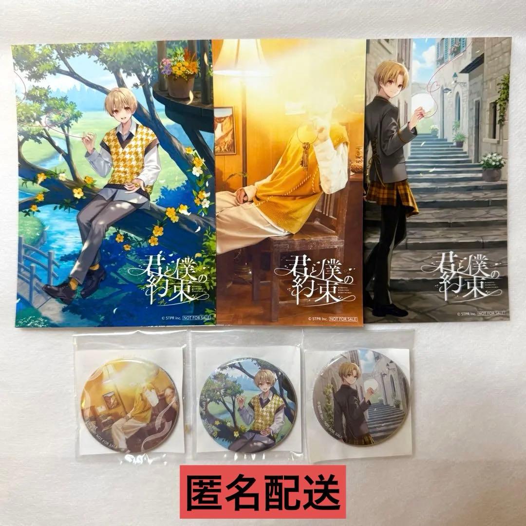るぅとくん 君と僕の約束 アニメイト 特典 缶バッジ ブロマイド 3種