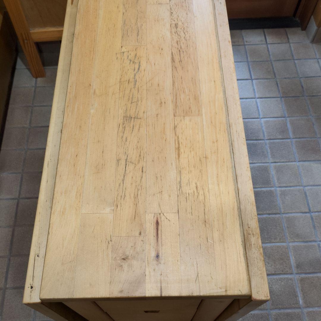 値下げ IKEA 木製ダイニングテーブル 伸長式折りたたみノールデン バタフライ