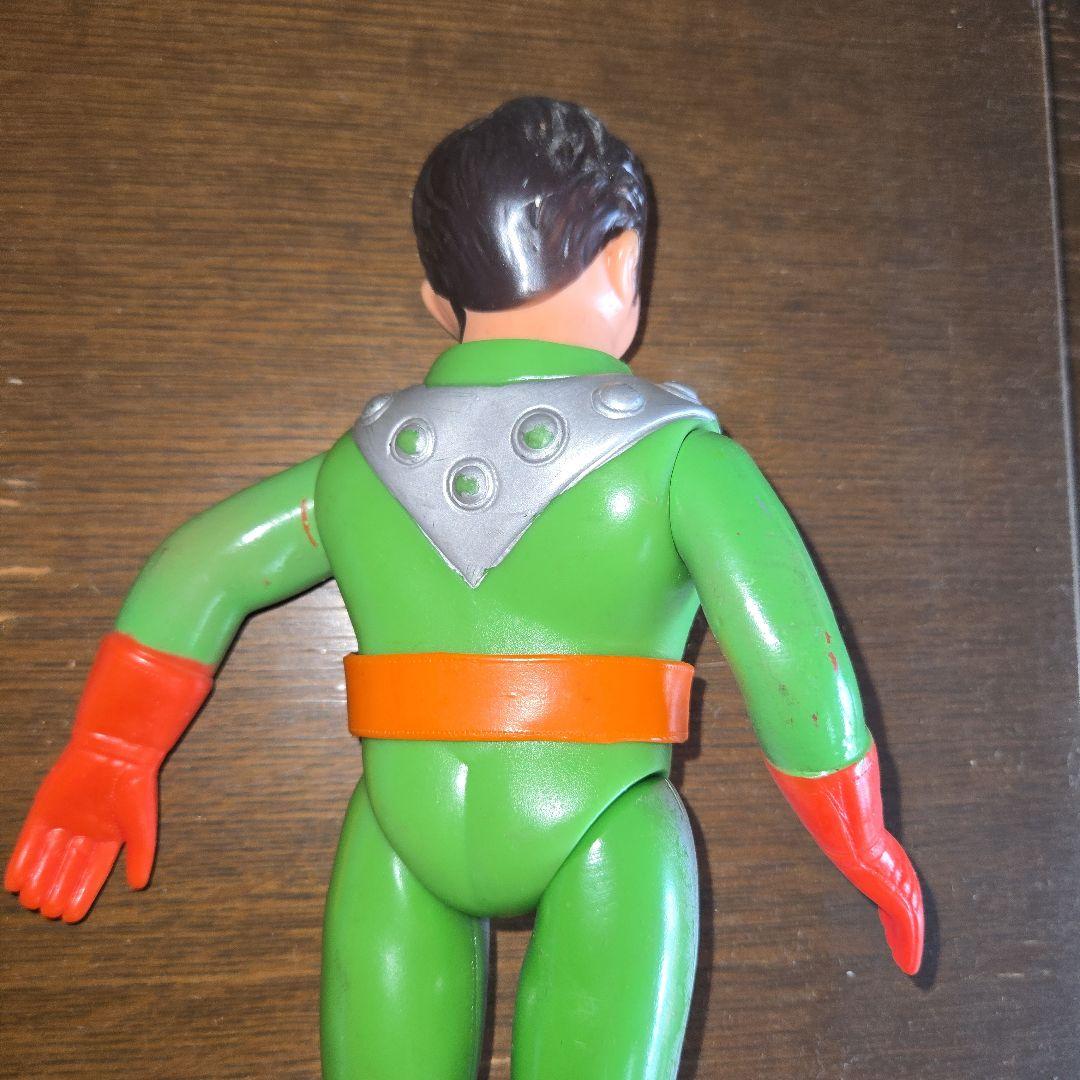 旧バンダイ サンダーマスク 面取れ ソフビ 当時物！