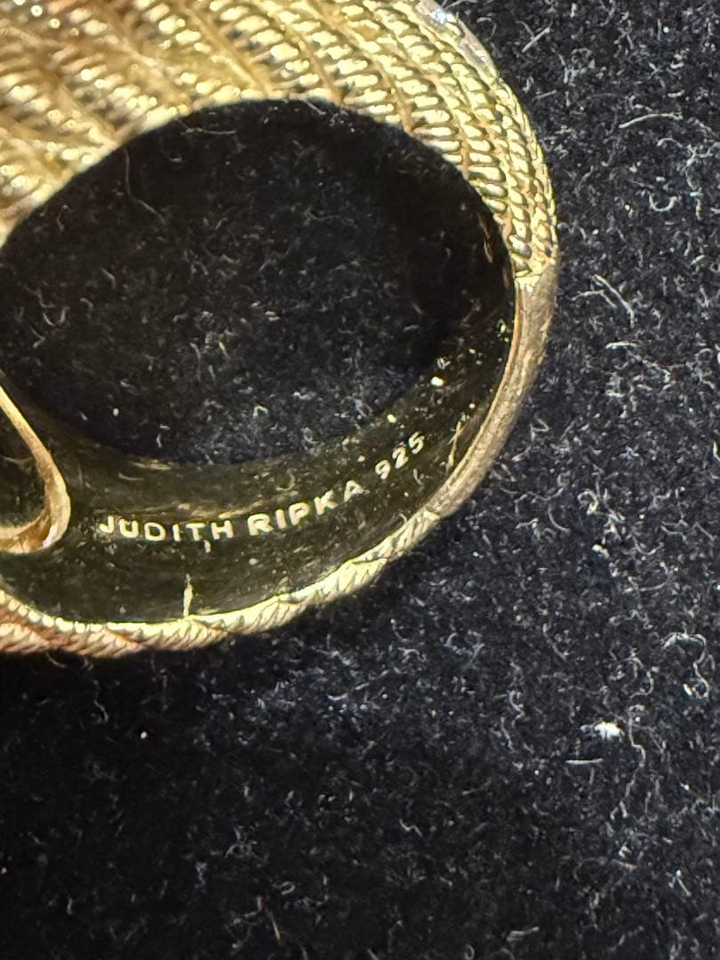 JUDITH RIPKA 925 宝石 ダイヤ付き 指輪 リング レディース