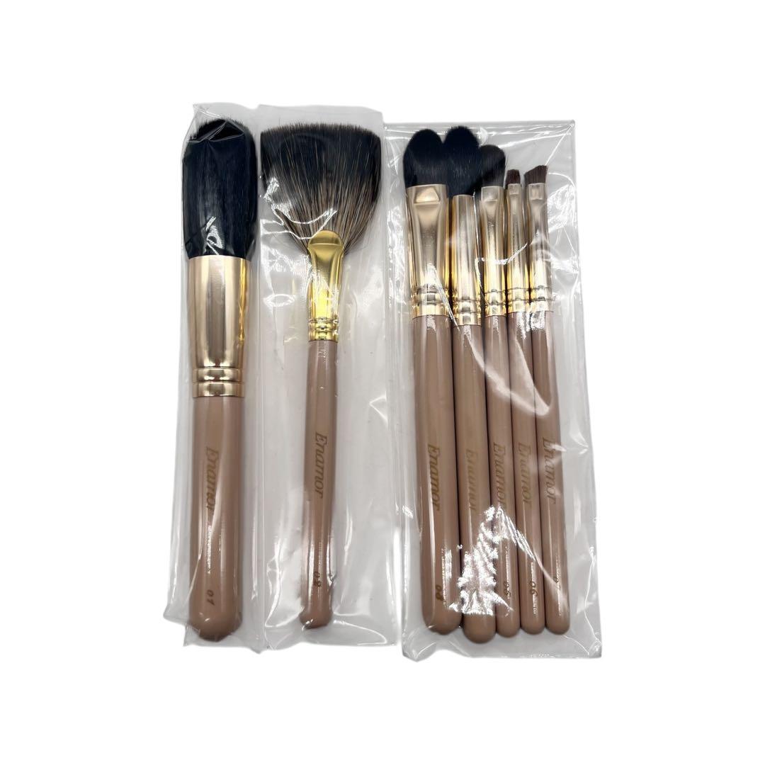 未使用✨Enamor エナモル　かじえり　熊野筆　メイクブラシセット　7本