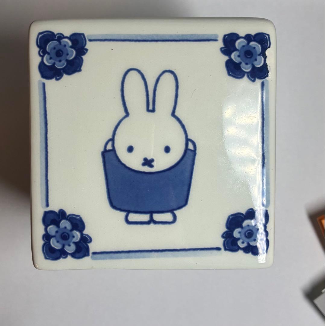 ミッフィー　ロイヤルデルフトの貯金箱　ショッピングバッグセット　オランダ