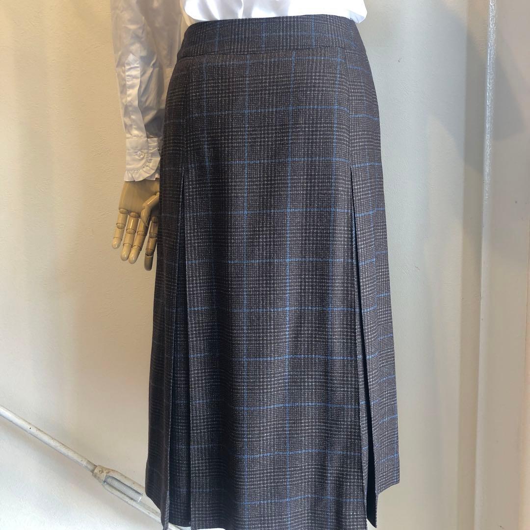 INCOTEX グレンチェック ボックススカート