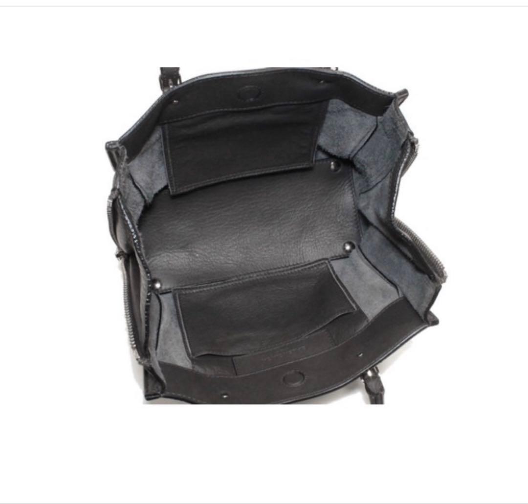 バレンシアガ 2WAYハンドバッグペーパーミニ グレー