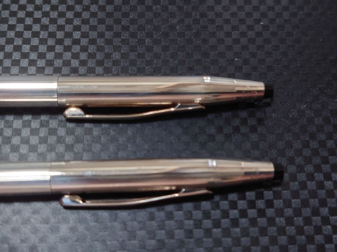 美品 Cross クロス ボールペン＆シャーペン スターリングシルバ 2本セット