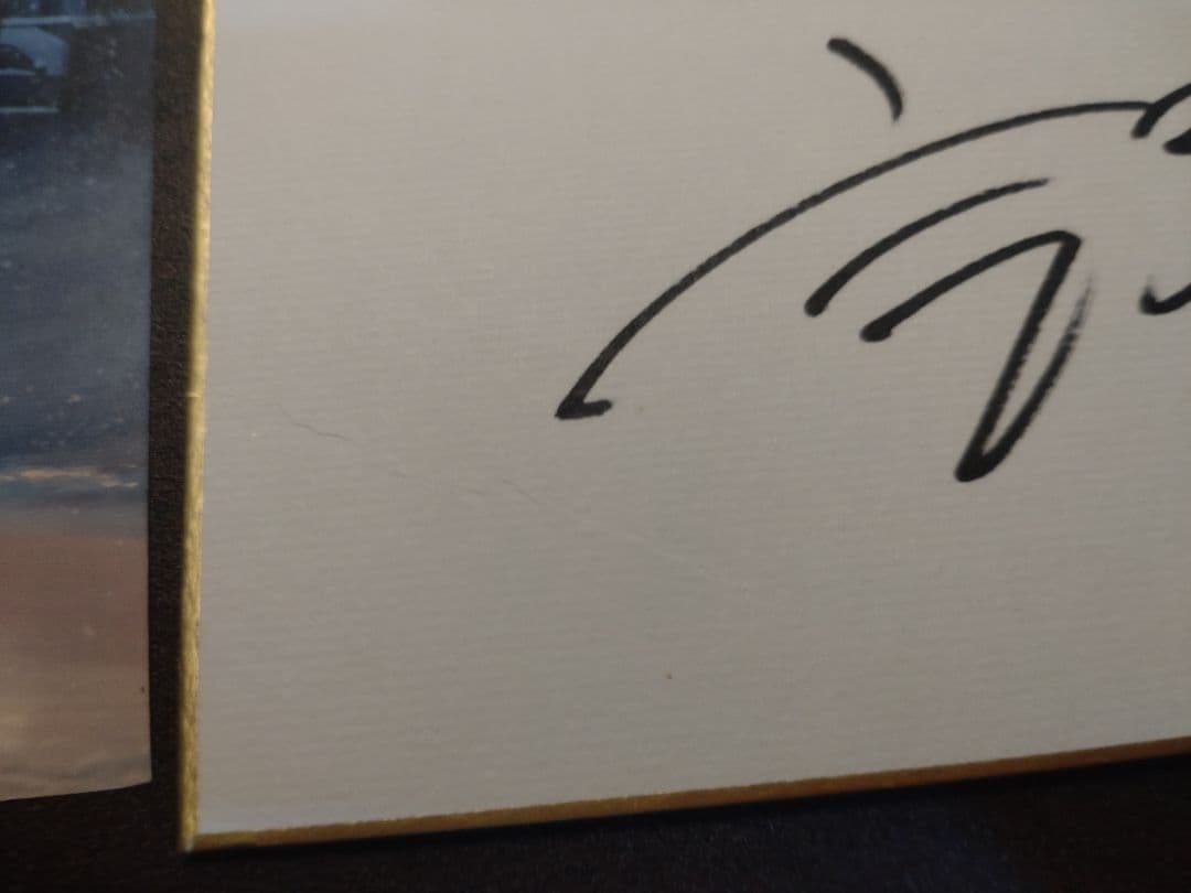 新海誠監督直筆サイン入り色紙 秒速5センチメートル チラシ2枚付き