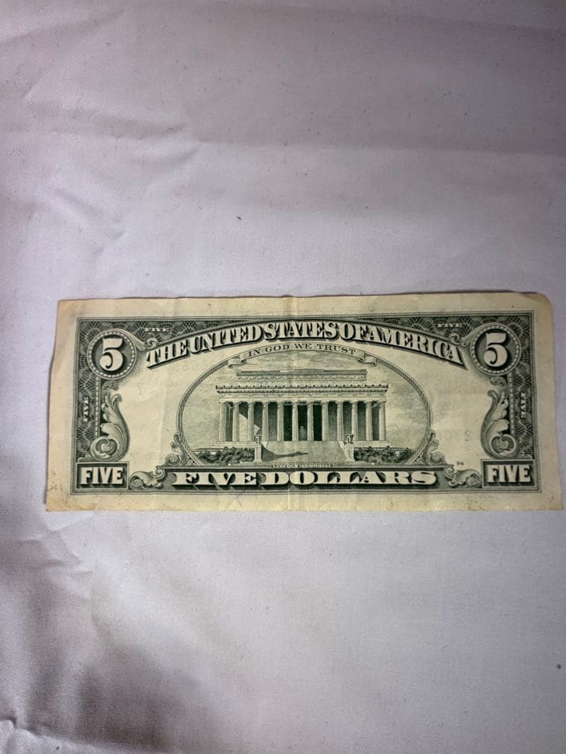 ★レア★アメリカ旧紙幣札5ドル１枚.1ドル９枚￼セットの計１０枚