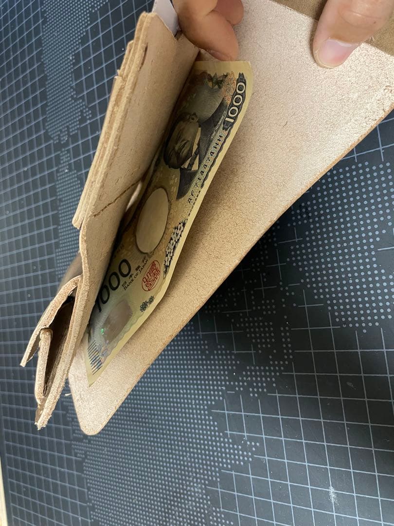 ヌメ革　レザークラフト　ショルダーバッグ　ミドルウォレット　バッグのみ