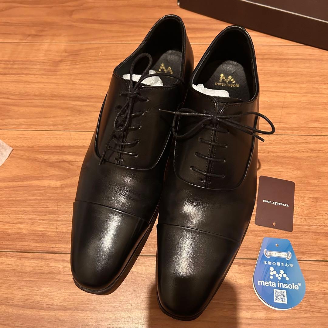 爽健美茶 madras内羽根ストレートチップドレスシューズ