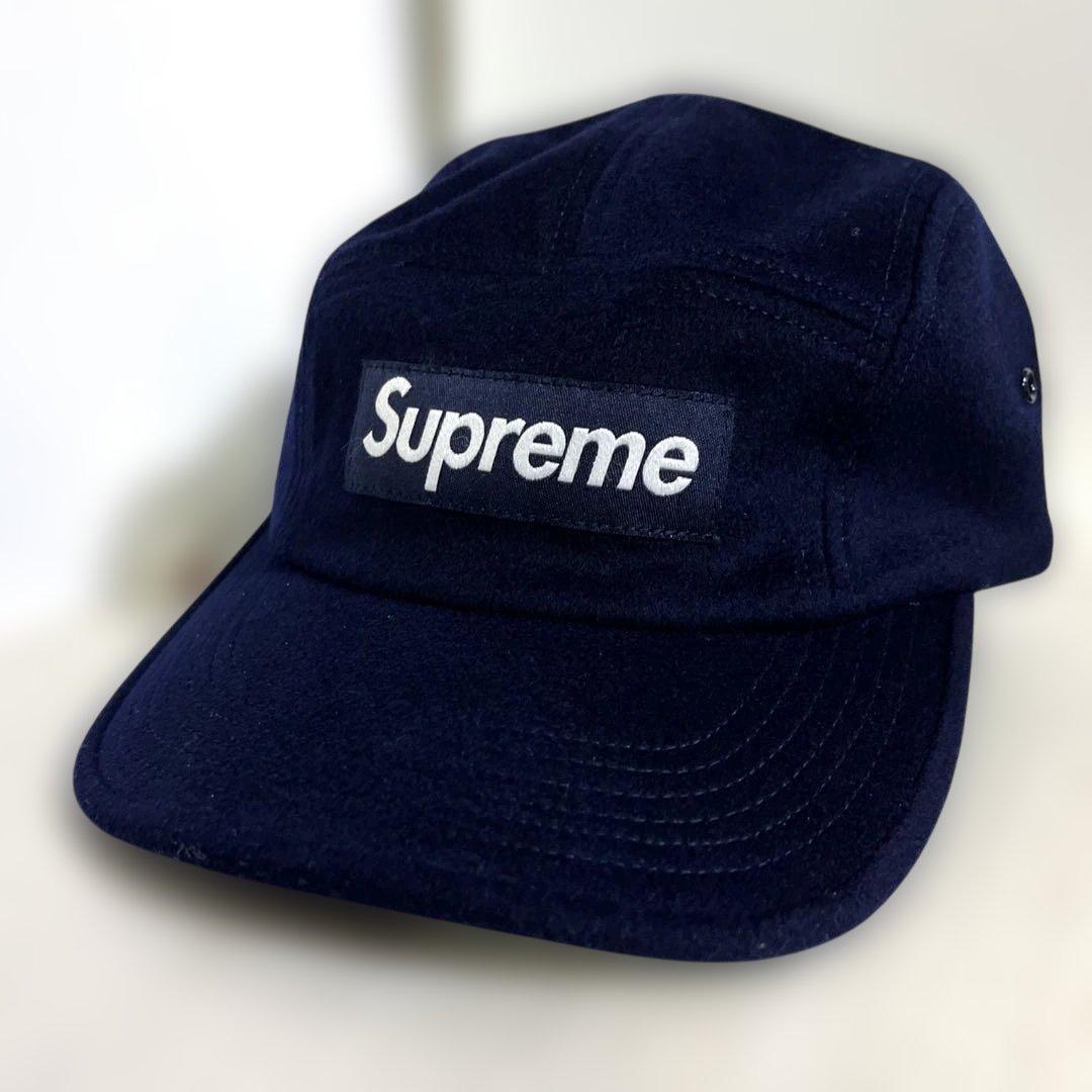 Supreme 20fw Wool Campcap Navy ロロピアーナ Supreme Wool Camp Cap